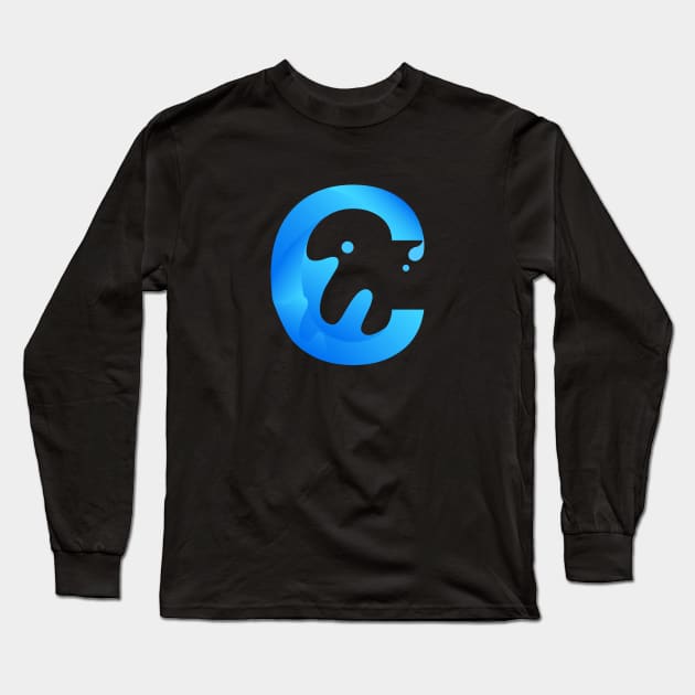 C blue water Long Sleeve T-Shirt by joeymono